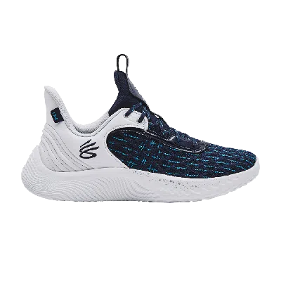 Pre-owned Curry Brand Curry Flow 9 Team 'white Midnight Navy' In Blue