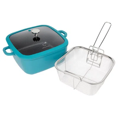 Curtis Stone 5.3-quart Dura-pan+ Square Chef Sauté Pan Refurbished