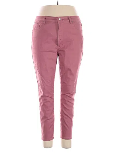 Pre-owned Curve Appeal Casual Pants In Pink