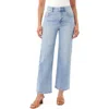 Curve Appeal Coffee Date High Waist Straight Leg Jeans In Blue