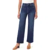 Curve Appeal Coffee Date High Waist Straight Leg Jeans In Blue
