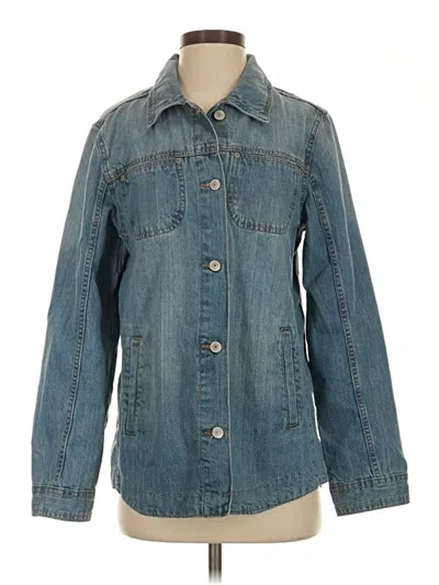 Pre-owned Curve Appeal Denim Jacket In Blue