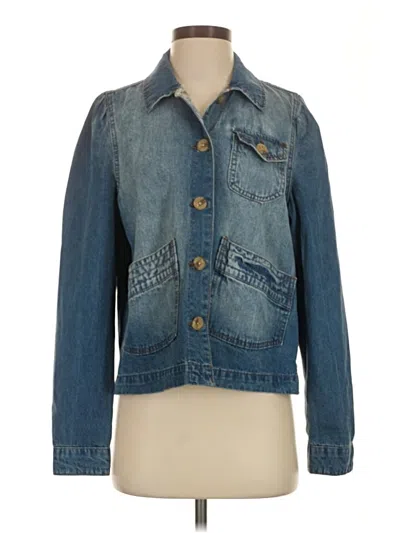 Pre-owned Curve Appeal Denim Jacket In Blue