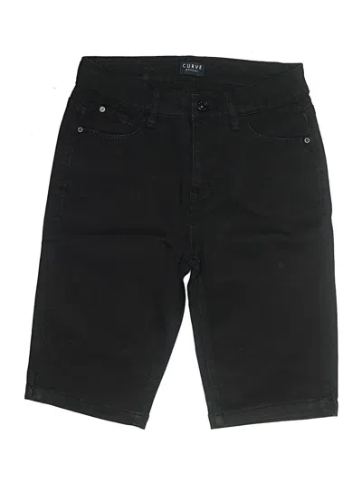 Pre-owned Curve Appeal Denim Skirt In Black