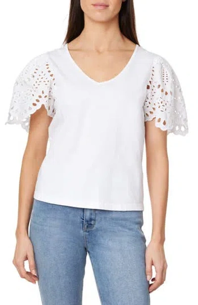 Curve Appeal Eyelet Sleeve Jersey T-shirt