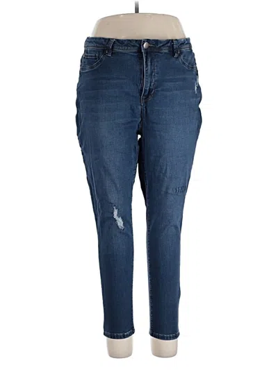 Pre-owned Curve Appeal Jeans In Blue