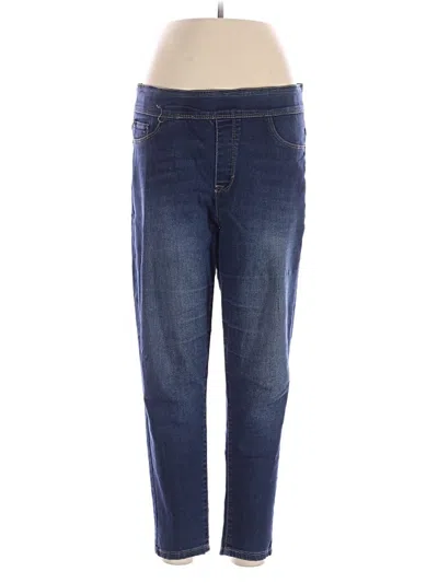 Pre-owned Curve Appeal Jeggings In Blue
