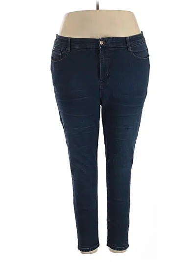 Pre-owned Curve Appeal Jeggings In Blue