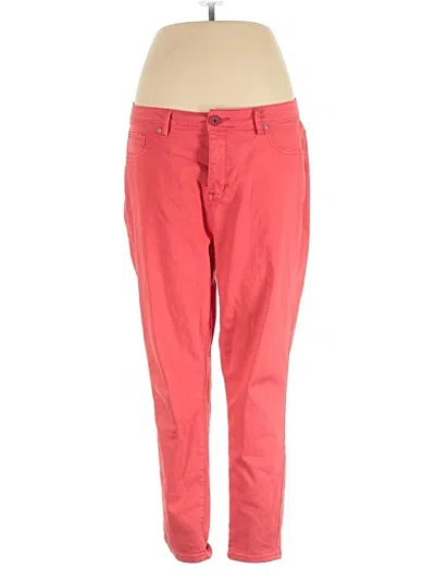 Pre-owned Curve Appeal Jeggings In Red
