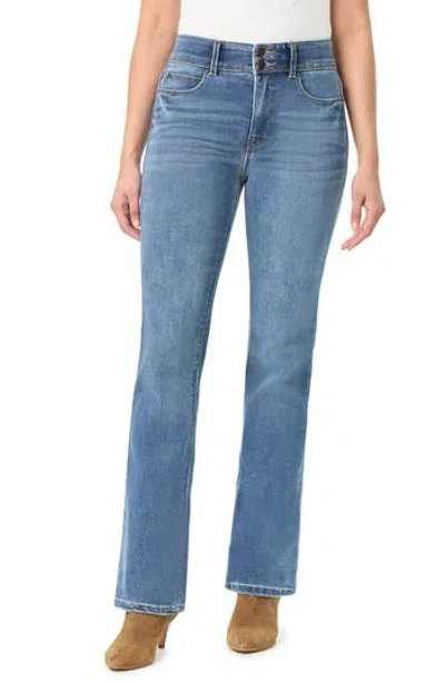Curve Appeal Joslin High Waist Bootcut Jeans In Capri