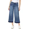 Curve Appeal Ladies Who Brunch Cropped Wide Leg Jeans In Capri