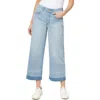 Curve Appeal Ladies Who Brunch Cropped Wide Leg Jeans In Positano