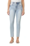 Curve Appeal Nicki High Waist Ankle Skinny Jeans In Sky Blue