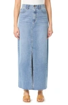 Curve Appeal Premium Denim Maxi Skirt In Capri