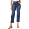 Curve Appeal Rae High Waist Straight Leg Jeans In Blue