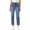 Curve Appeal Rae High Waist Straight Leg Jeans In Capri
