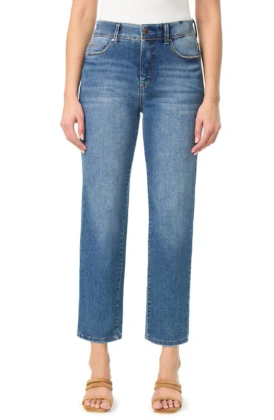 Curve Appeal Rae High Waist Straight Leg Jeans In Oceana