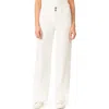 Curve Appeal Skylar High Waist Wide Leg Jeans In Whisper White