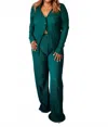 Curve Market Ease Set - Curvy In Hunter Green In Green