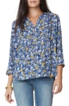 Curves 360 By Nydj Perfect Blouse In Lauro Blooms