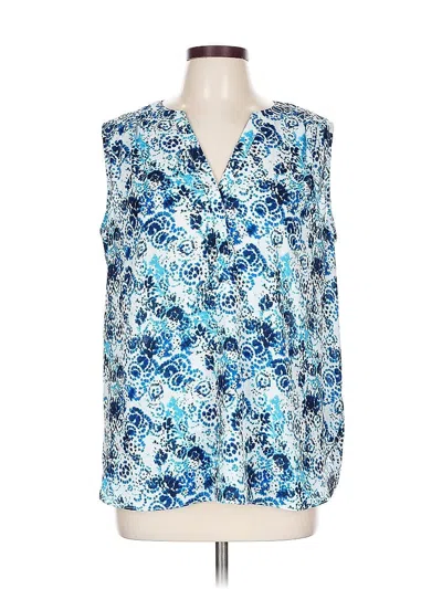 Pre-owned Curves 360 By Nydj Sweater Vest In Blue