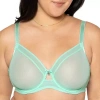 Curvy Couture Full Coverage Underwire Full Coverage Bra 1311 In Green