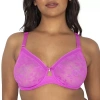 Curvy Couture Full Coverage Underwire Full Coverage Bra 1362b In Purple