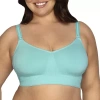 Curvy Couture Full Coverage Wireless Full Coverage Bra 1331 In Blue