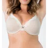 Curvy Couture Luxury Cotton Unlined Underwire In Natural In White