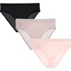 Curvy Couture Sheer Mesh High Cut Briefs In Black/blushing/bark