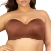 Curvy Couture Smooth Strapless Multi Way Bra- 1290 In Brown