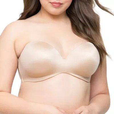 Curvy Couture Smooth Strapless Multi Way Bra- 1290 In Neutral
