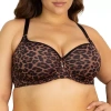 Curvy Couture Tulip Smooth T-shirt Bra-1274 In Brown