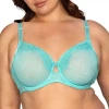 Curvy Couture Underwire Full Coverage Bra 1368 In Blue