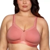 Curvy Couture Wireless Sleep Full Coverage Bra-1010 In Orange