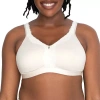 Curvy Couture Wireless Sleep Full Coverage Bra-1010 In White