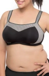 Curvy Couture Wireless Sports Bra In Multi