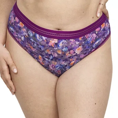 Curvy Couture Womens 1 Pair Brief Panty 1633 In Multi