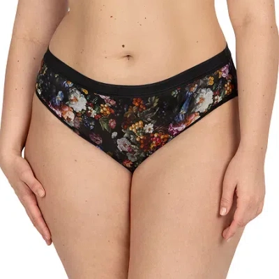 Curvy Couture Womens Average + Full Figure Brief Panty 1313s In Black