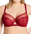 Curvy Kate Victory Balcony Bra In Claret In Yellow