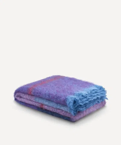Cushendale Boher Large Aubergine Throw Blanket