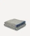CUSHENDALE CUSHENDALE CLASH OLIVE THROW BLANKET