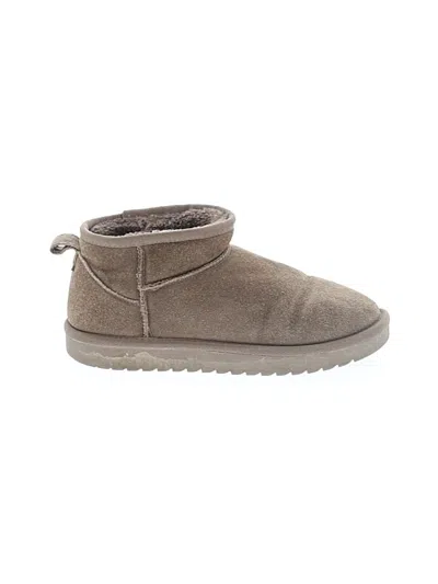 Pre-owned Cushionaire Ankle Boots In Tan