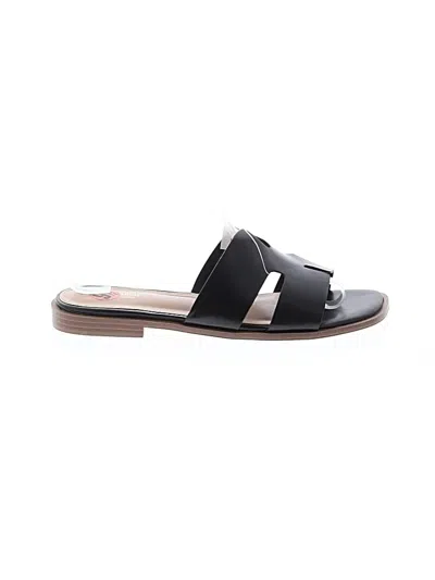 Pre-owned Cushionaire Sandals In Black