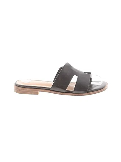 Pre-owned Cushionaire Sandals In Black
