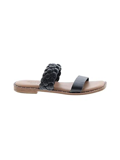 Pre-owned Cushionaire Sandals In Black