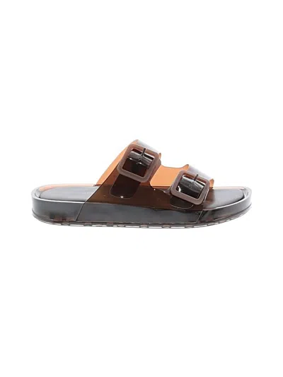 Pre-owned Cushionaire Sandals In Brown