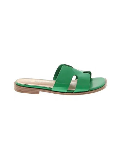Pre-owned Cushionaire Sandals In Green