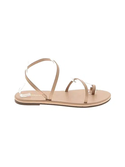 Pre-owned Cushionaire Sandals In Tan