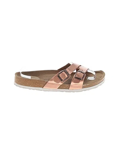 Pre-owned Cushionaire Sandals In Tan